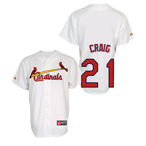 Allen Craig #21 Youth Baseball Jersey-St Louis Cardinals Authentic Home Jersey by Majestic Athletic MLB Jersey